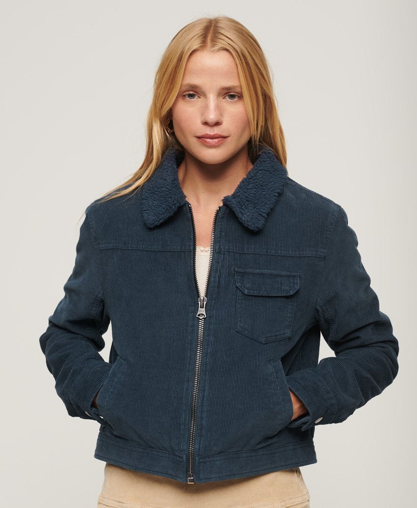 Blue Teddy Fur Lined Denim Jacket | TALLY WEiJL Netherlands