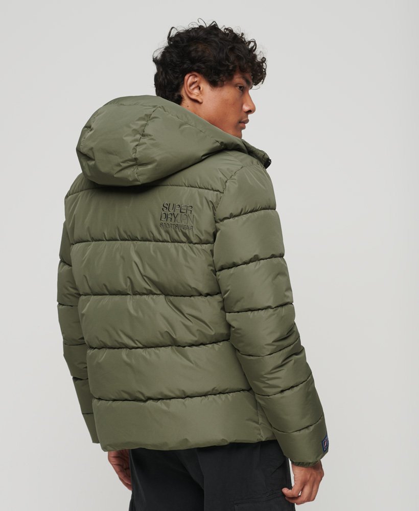 Mens Wild Olive Green Sleeveless Puffer Jacket