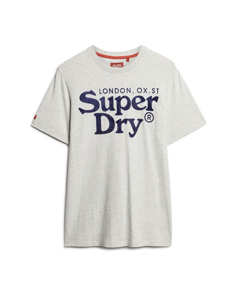 Grey Jaspe Venue Marl | Superdry T-Shirt Quantico US in Classic Men\'s Logo