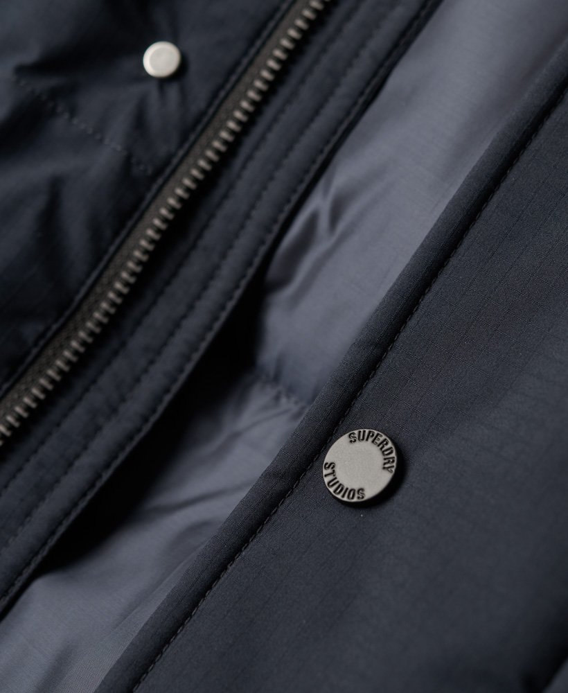 Superdry Longline Jackets Mens Hooded - Men\'s Puffer Coat