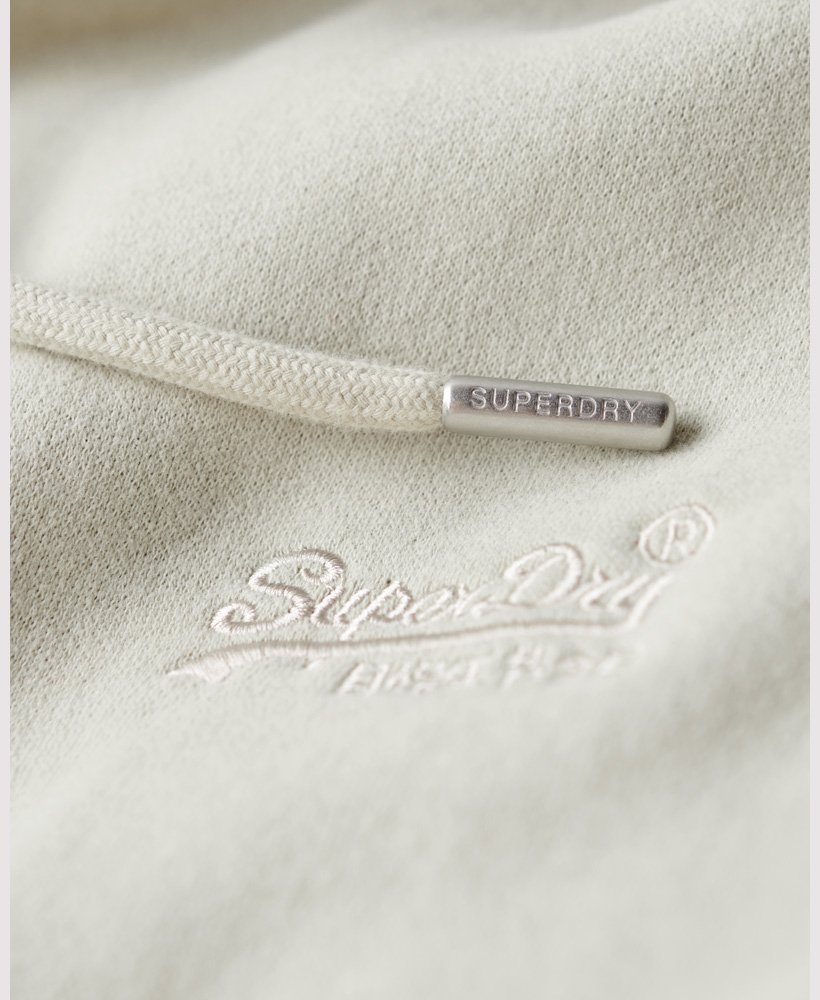 Mens - Essential Logo Zip Hoodie in Beige | Superdry UK