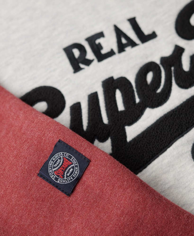 Mens - Athletic Vintage Logo Raglan Crew Sweatshirt in Glacier Grey ...