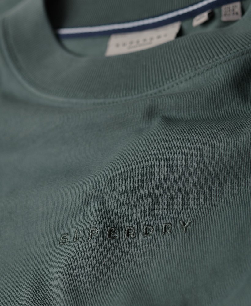 Superdry UK Micro Logo Embroidered Boxy Top - Womens Sale Womens T-shirts
