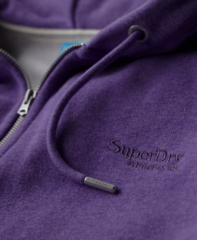 Women's Essential Logo Hoodie in Bright Purple Marl
