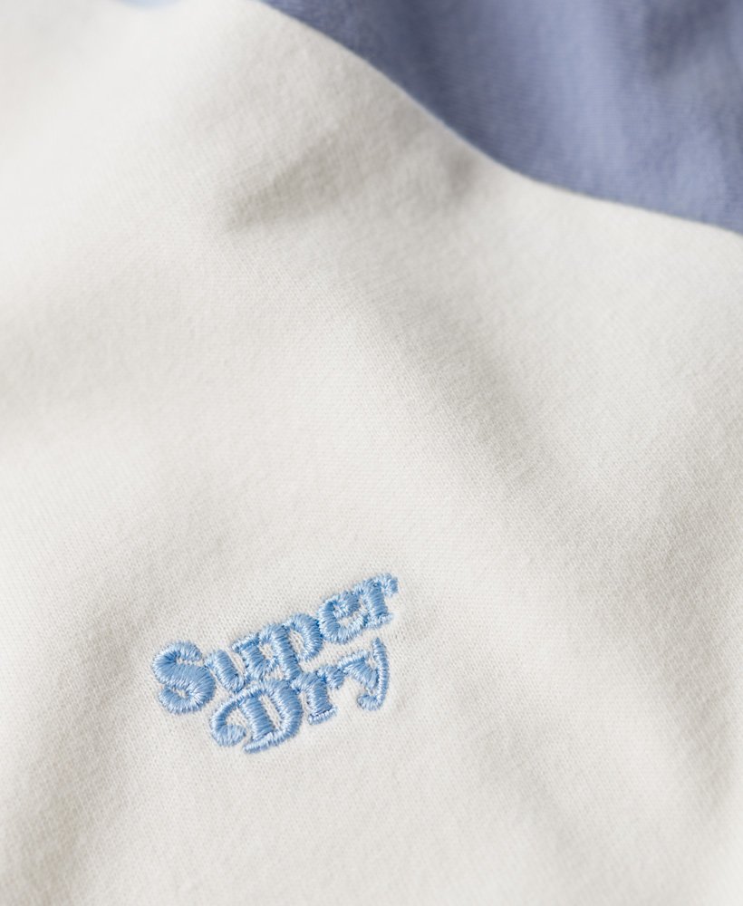 Womens - Organic Cotton Essential Logo Raglan T-Shirt in Off White/rich ...