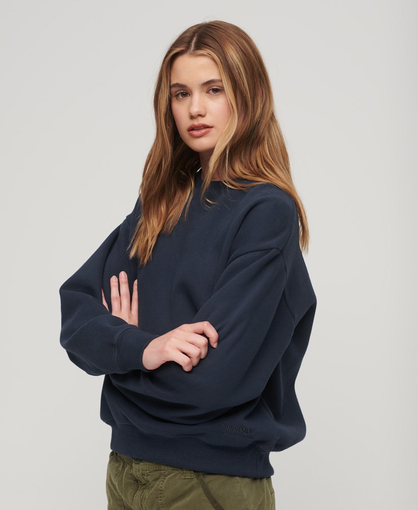 Dark blue hot sale sweatshirt womens