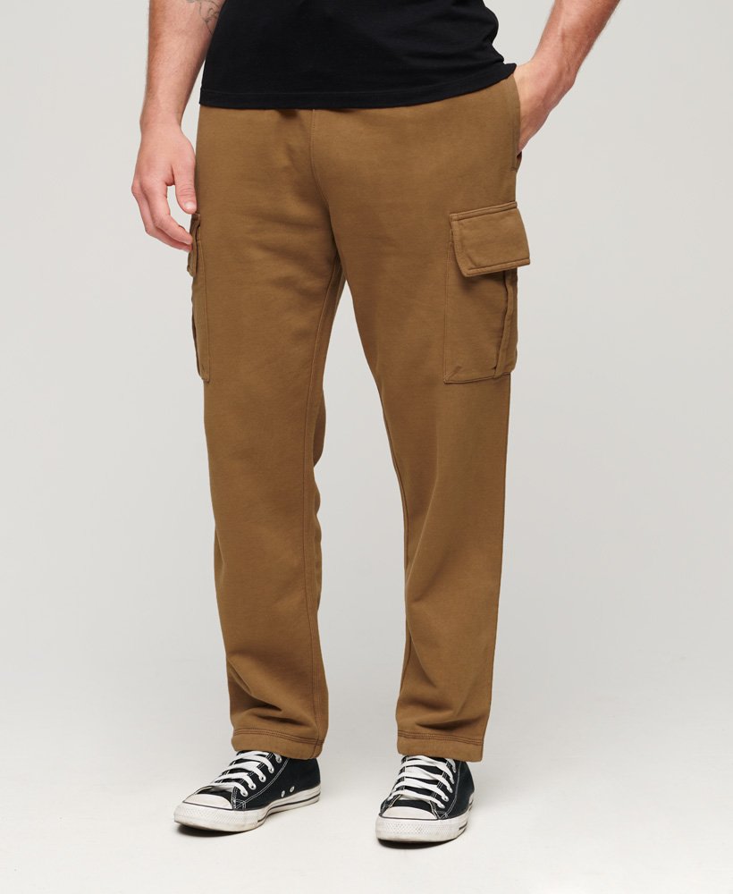 Mens - Relaxed Cargo Joggers in Classic Camel | Superdry