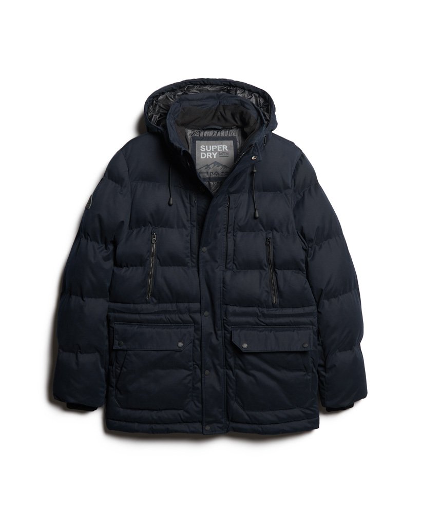 Men's - Hooded Parka Coat in Eclipse Navy | Superdry UK