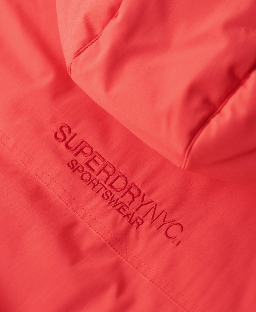 Men's - City Padded Parka Jacket in Sunset Red | Superdry UK