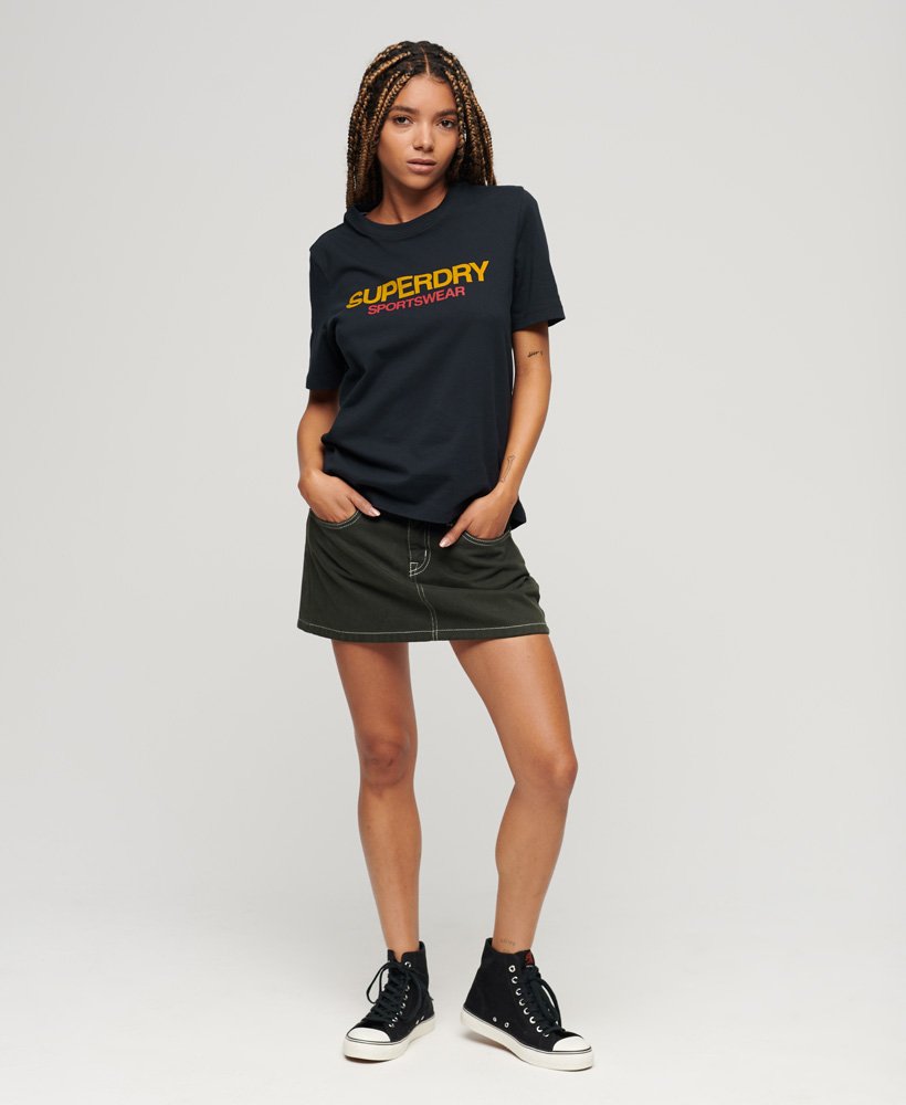 T-shirt oversize con vestibilità ampia e logo Sport da Donna Superdry