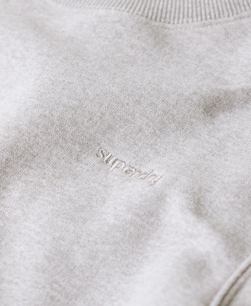 Mens - Vintage Washed Sweatshirt in College Grey Marl | Superdry UK