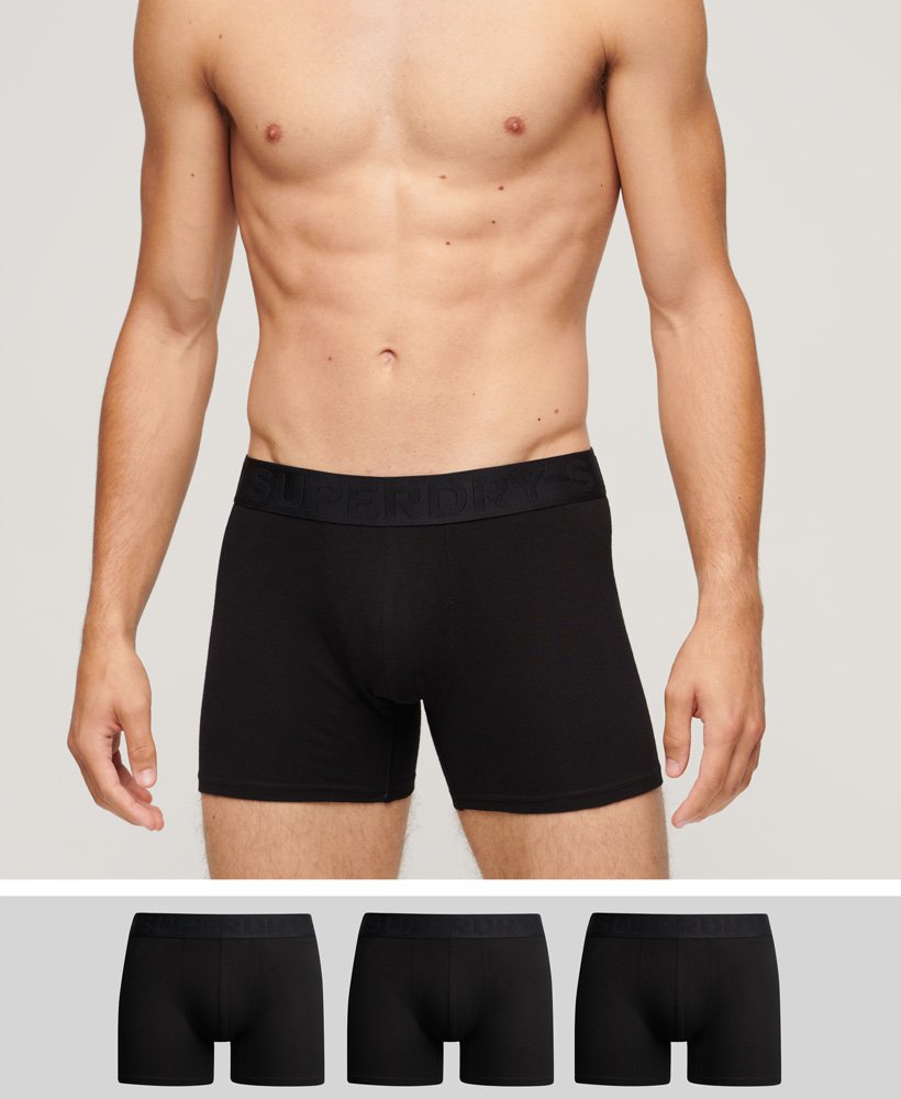 Superdry Organic Cotton Boxer Triple Pack - Men's Mens Underwear