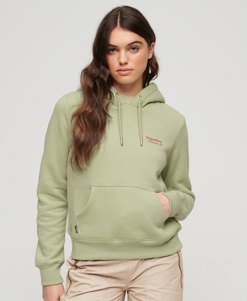 Womens - Essential Logo Hoodie in Sea Green | Superdry UK