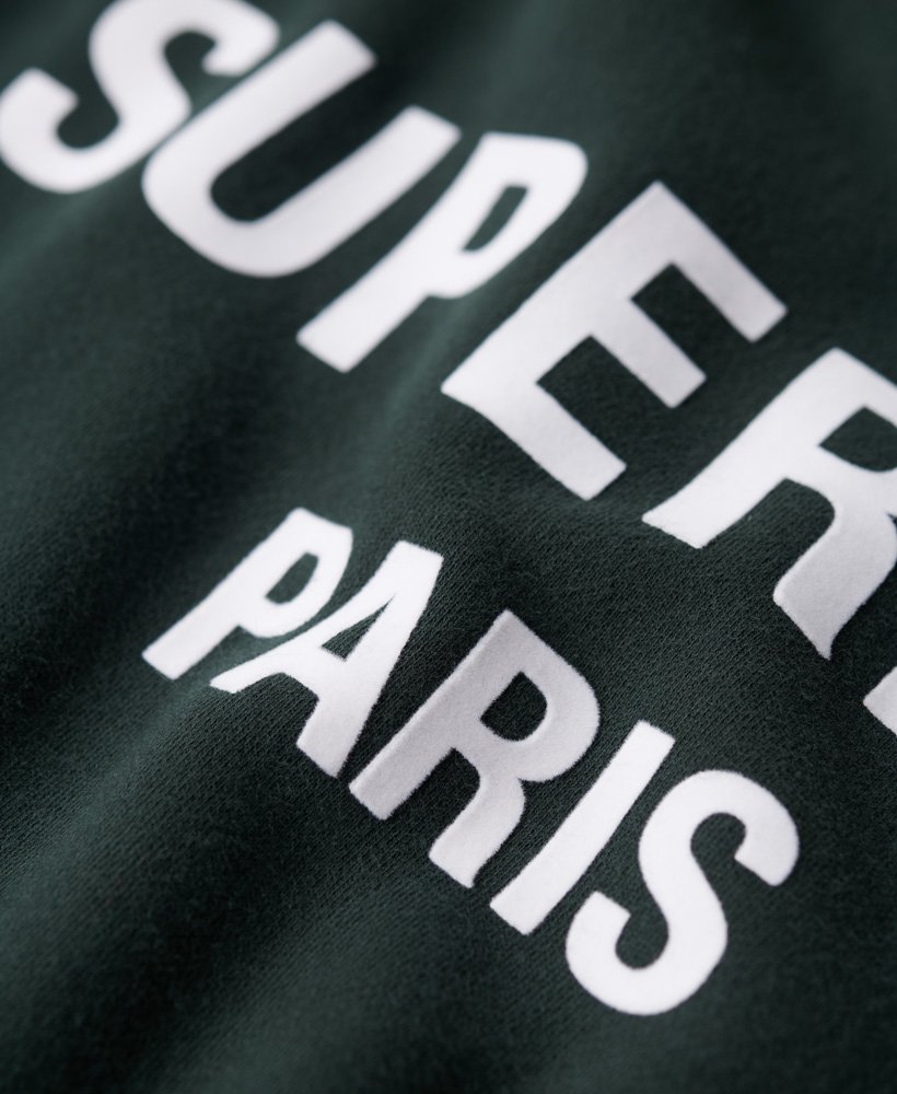 Mens - Luxury Sport Loose Fit Crew Sweatshirt in Academy Dark Green ...