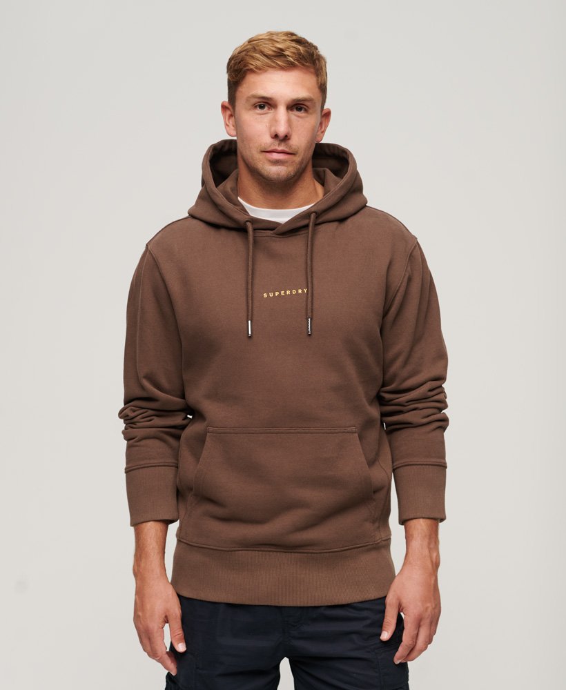 Men's Code Surplus Logo Hoodie in French Roast Brown