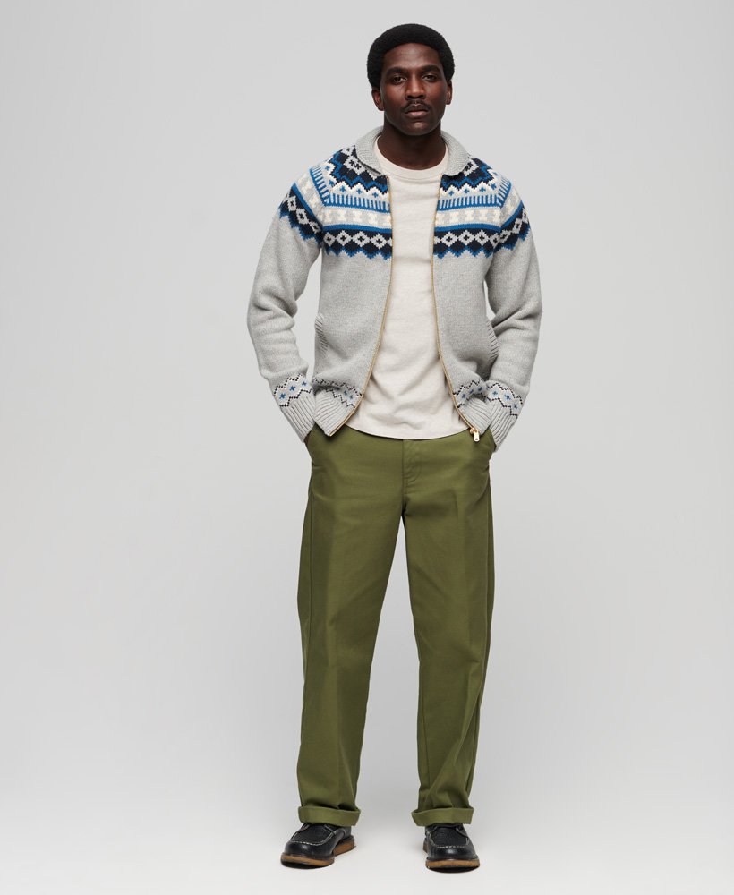 Superdry Zip Through Knit Cardigan - Men's Mens Sweaters