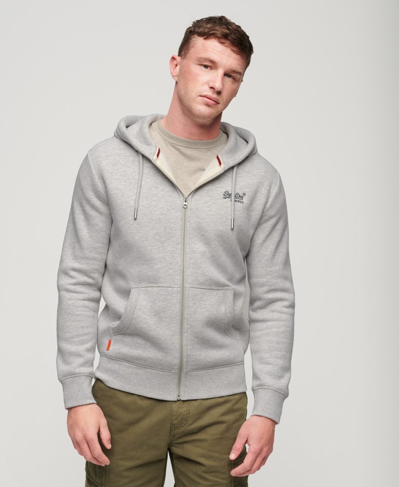 Zip Hoodies-and-sweatshirts Essential Hoodie Superdry Men\'s - Logo Mens
