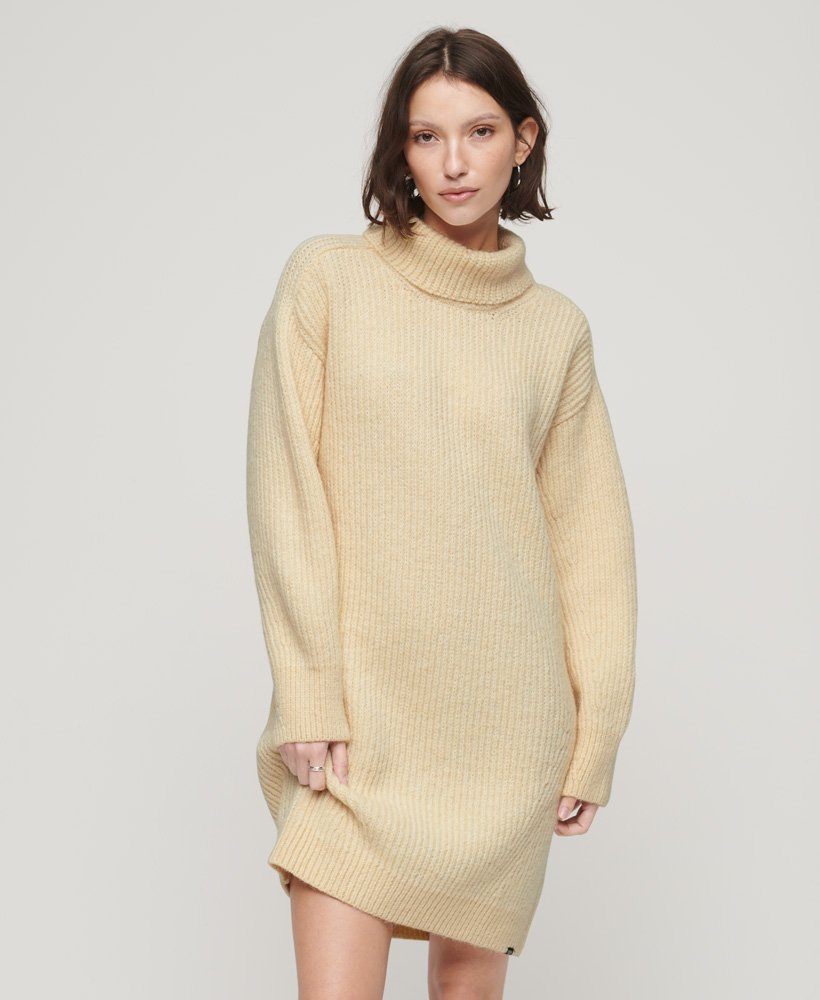 - Neck Jumper Dress Knitted Women\'s Superdry Products Roll