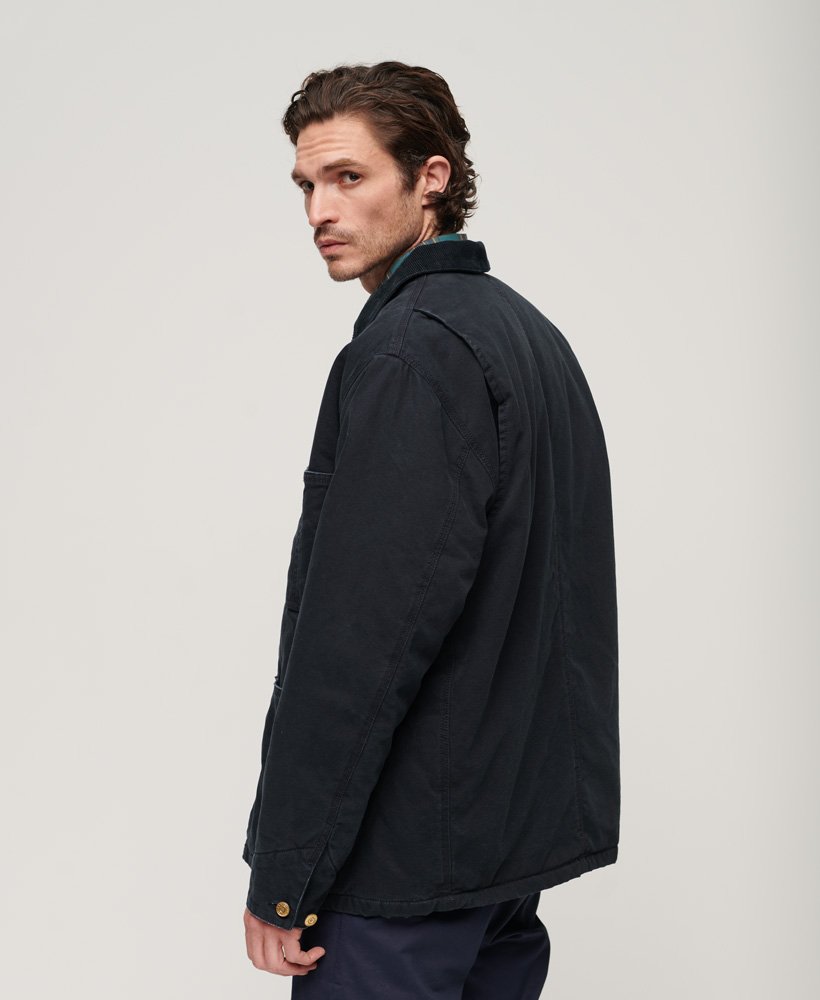 Men's - Surplus Four Pocket Chore Jacket in Eclipse Navy | Superdry UK