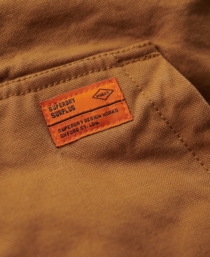 Men's - Surplus Workwear Vest in Denim Co Tobacco Brown | Superdry UK
