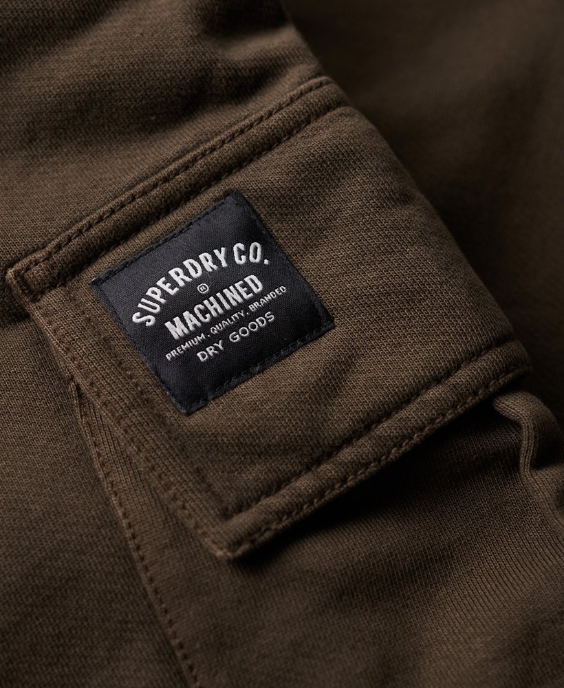 Mens - Relaxed Cargo Joggers in Dusk Brown | Superdry