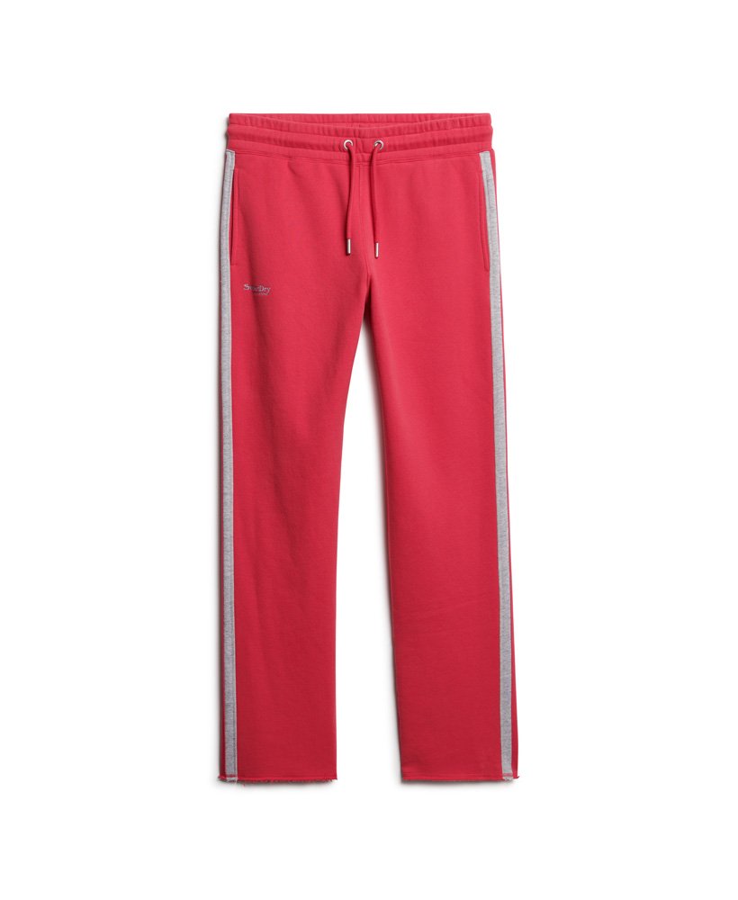 Straight-cut red joggers