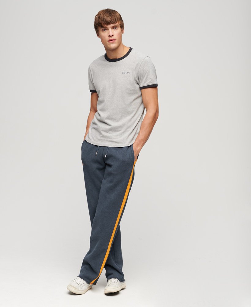 Mens - Essential Straight Joggers in Rich Navy Marl | Superdry