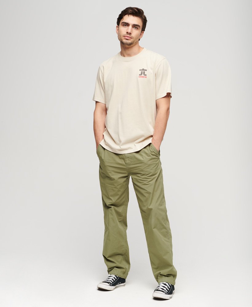 Men's Sale Osaka Graphic Loose T-Shirt in Pelican Beige | Superdry UK