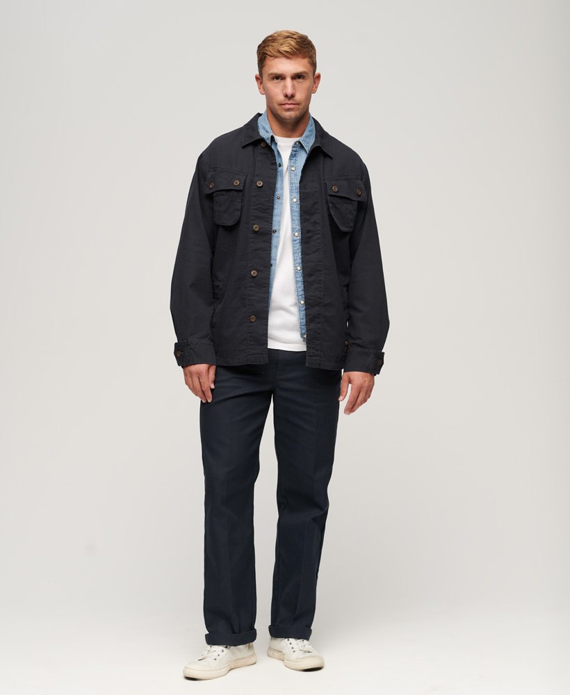 Men's Military Overshirt Jacket in Eclipse Navy | Superdry US