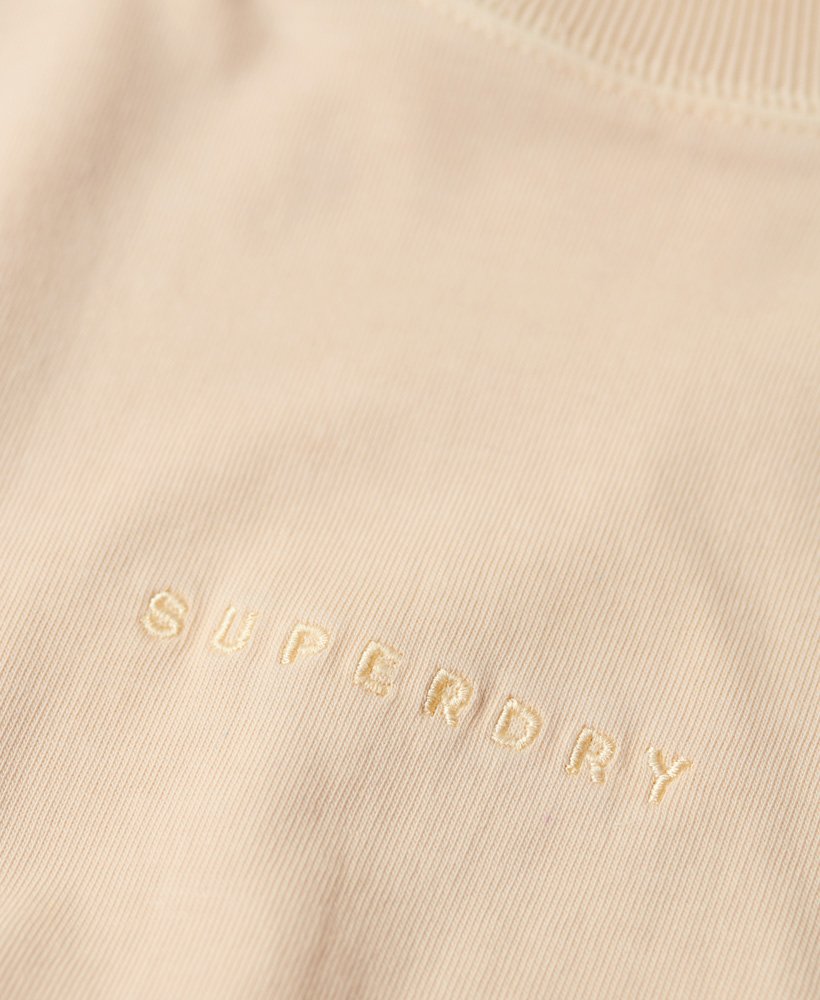 Superdry UK Micro Logo Embroidered Boxy Top - Womens Sale Womens View-all