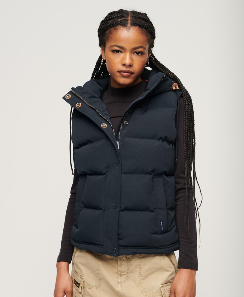Superdry Everest Hooded Women\'s Gilet Products - Puffer
