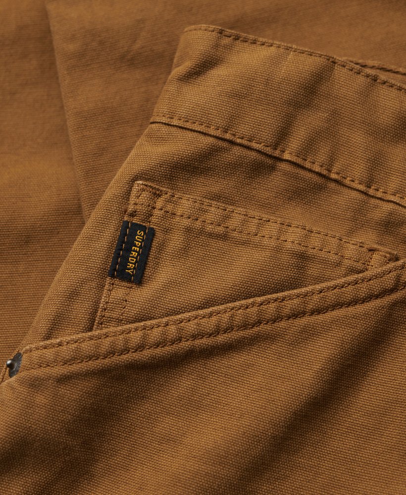 Mens - Carpenter Pants in Denim Co Tobacco Brown | Superdry UK