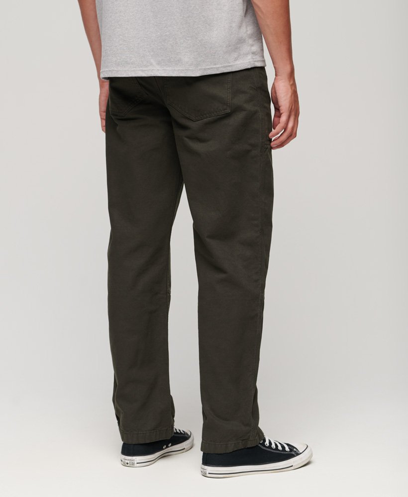 Mens - Carpenter Pants in Washed Black | Superdry UK