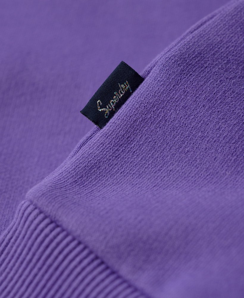 Womens - Tonal Embroidered Logo Hoodie in Purple Opulence | Superdry UK