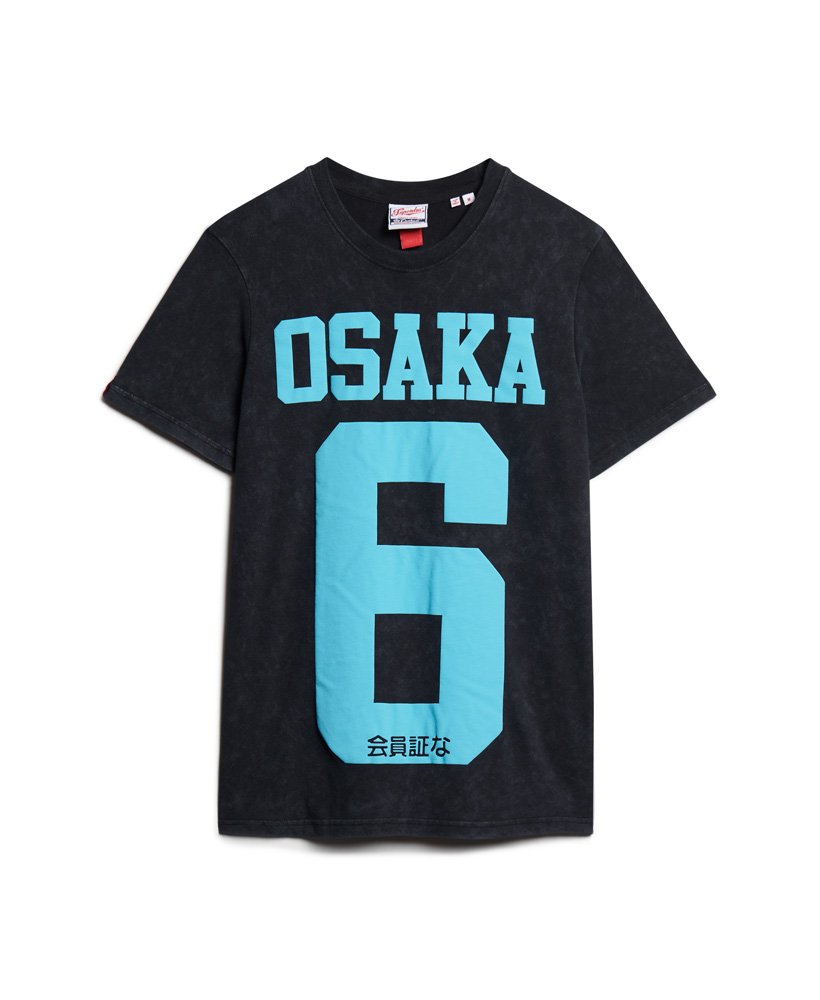 Mens - Osaka 6 Puff Print T-Shirt in Jet Black