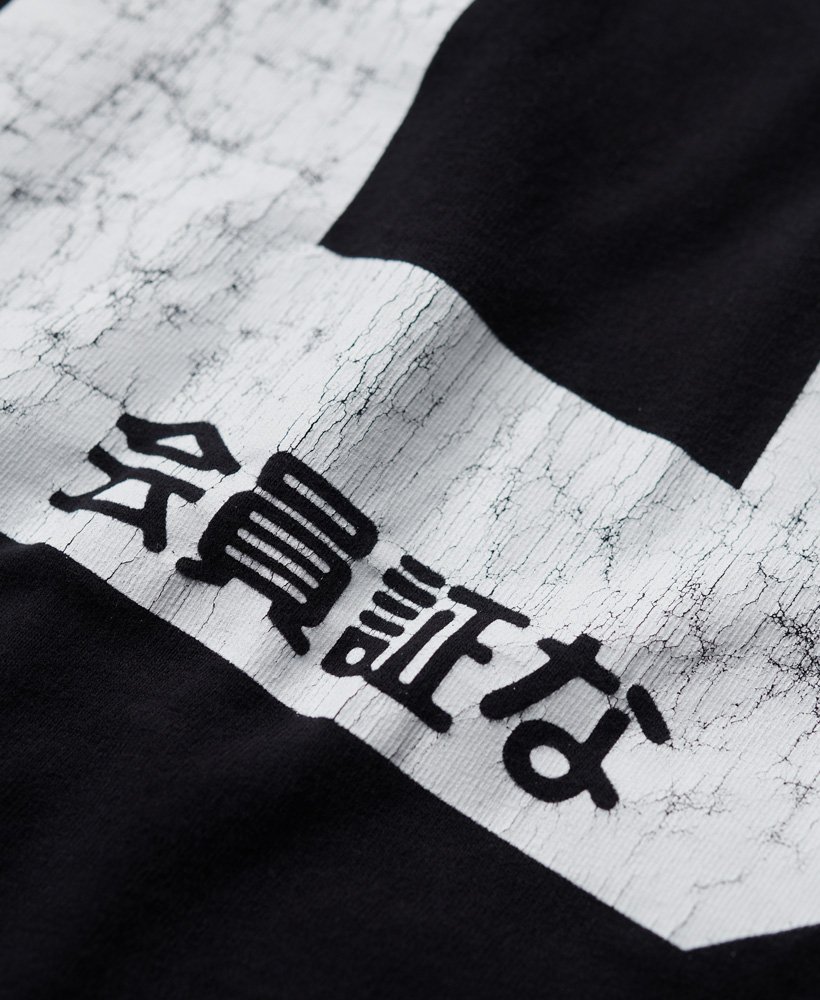 Mens - Osaka 6 Vintage Standard T-Shirt in Jet Black | Superdry UK