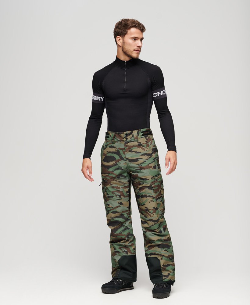 Reversible winter trousers in Erbstarn camouflage Thick padded