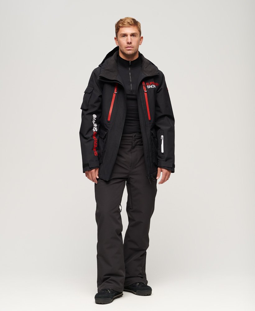 Men's - Ski Ultimate Rescue Jacket in Black | Superdry UK