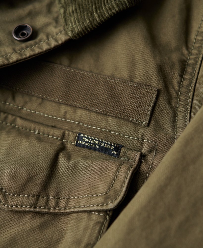 Men's - Military M65 Jacket in Washed Khaki | Superdry UK