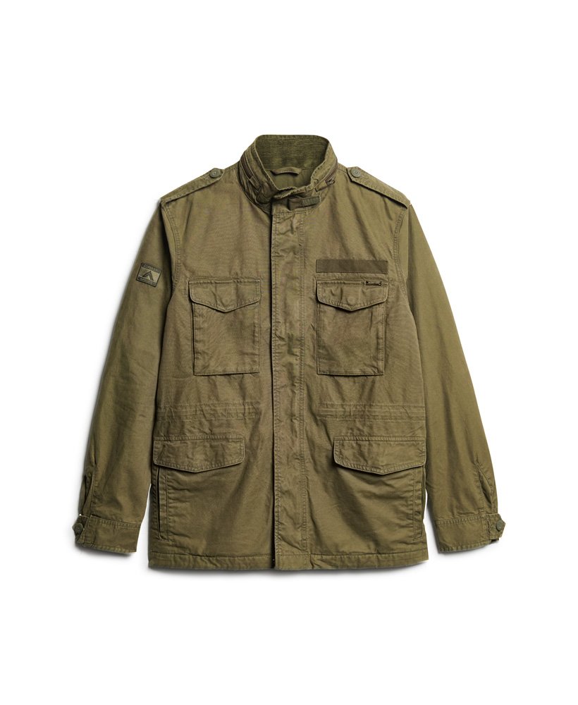 Men's - Military M65 Jacket in Washed Khaki | Superdry UK