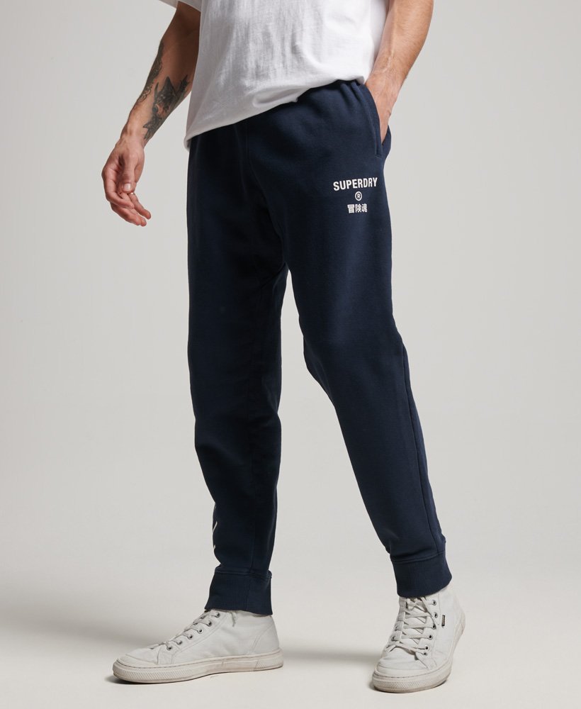 Mens - Code Core Sport Joggers in Eclipse Navy | Superdry