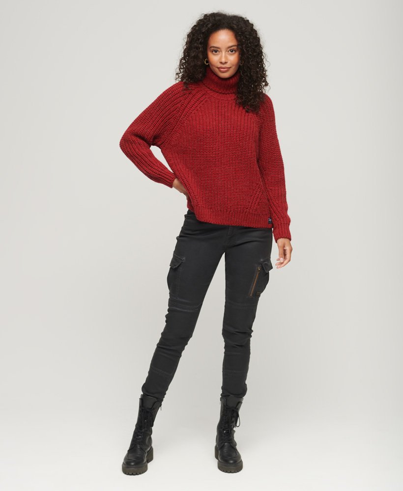 Superdry Slouchy Stitch Knitted Jumper - Women's Womens Sweaters