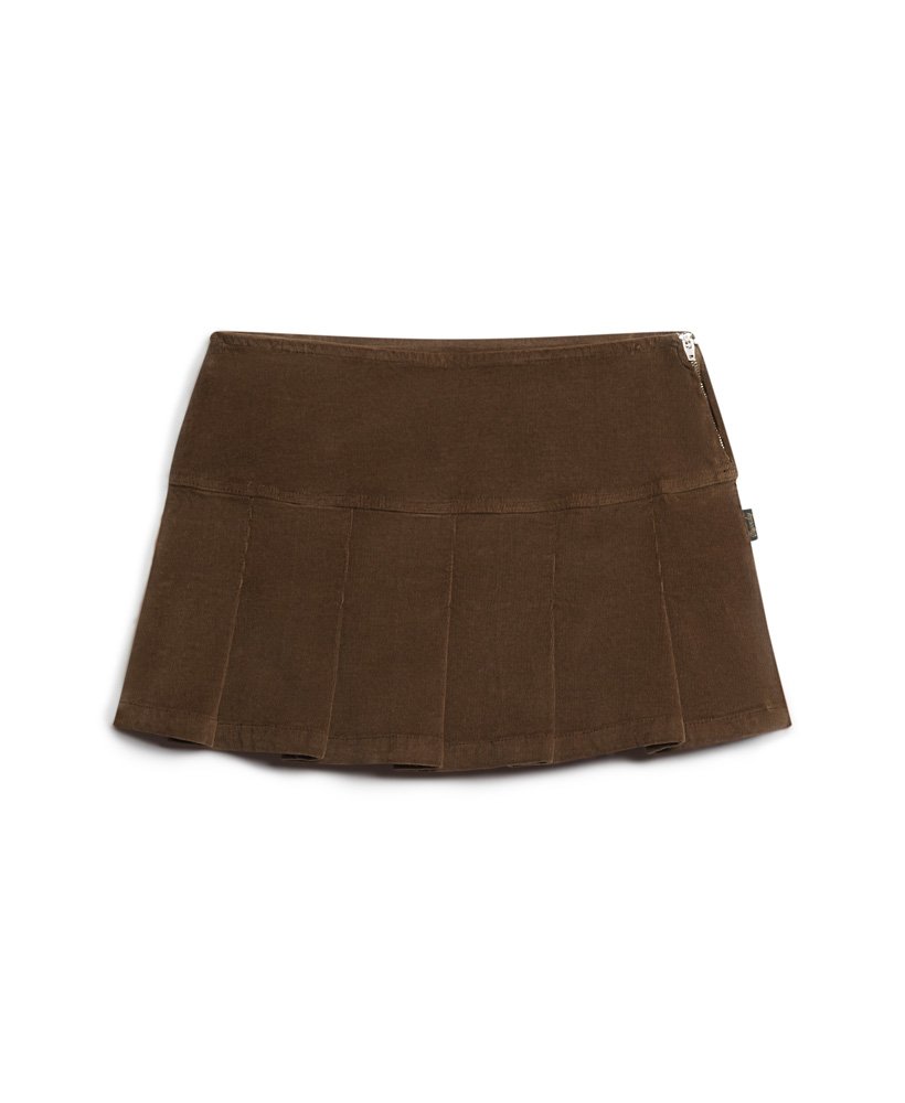 Superdry Vintage Cord Pleated Mini Skirt - Women's Womens Skirts