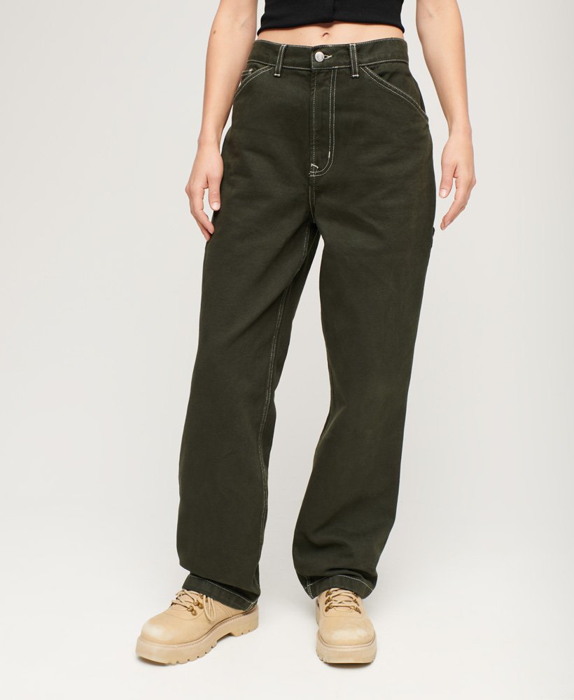 Superdry UK Contrast Carpenter Pants - Womens Womens Trousers
