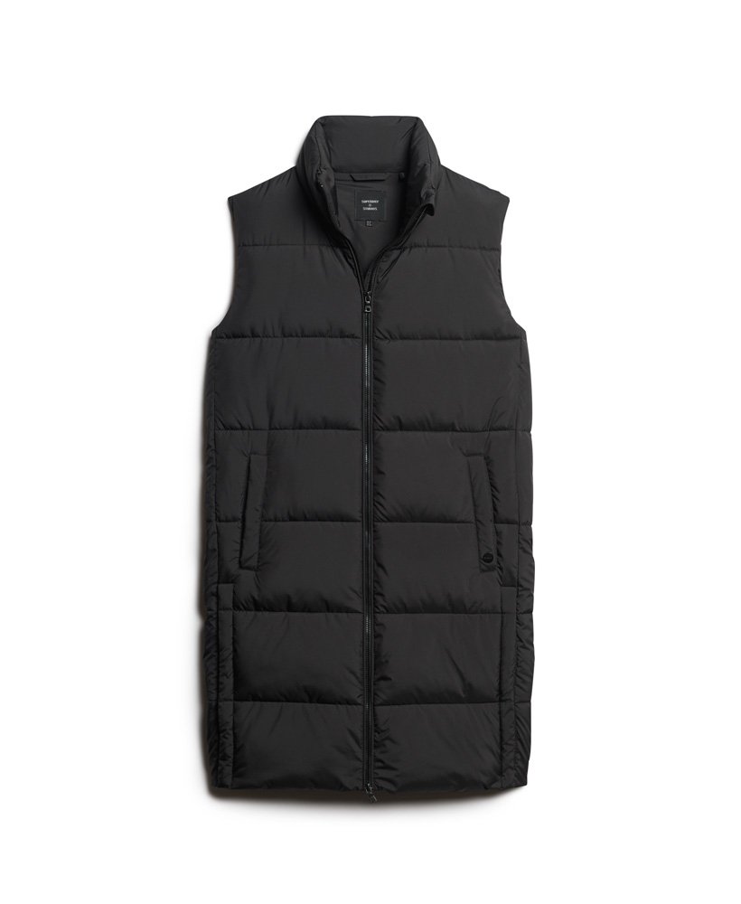 Superdry Longline Quilted Gilet - Women's Womens Jackets