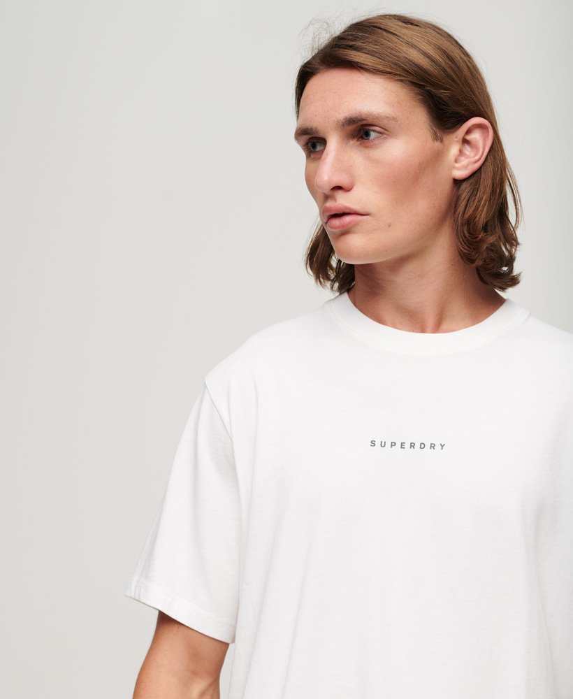 Mens - Code Surplus Logo T-Shirt in Brilliant White | Superdry UK