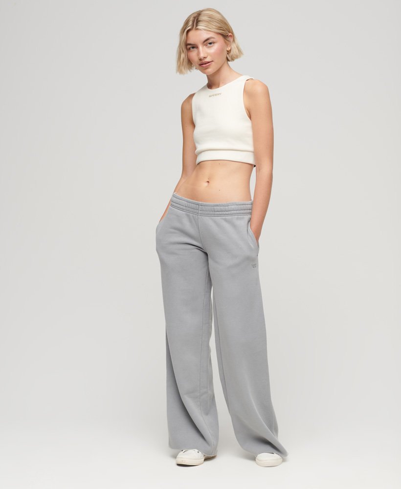 Womens - Wash Straight Joggers in Dove Grey
