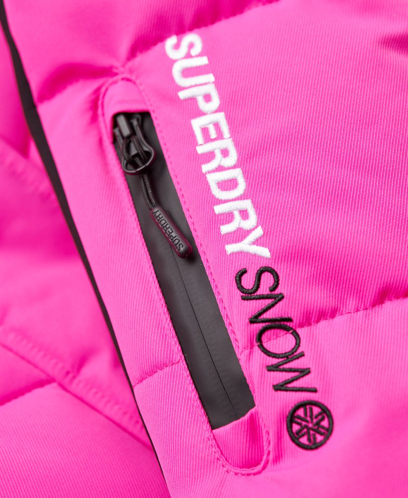 Mono de esquí para mujer Superdry Glacier Alpine Pink tallas M y L por  103,95€!! antes 349,95€!!