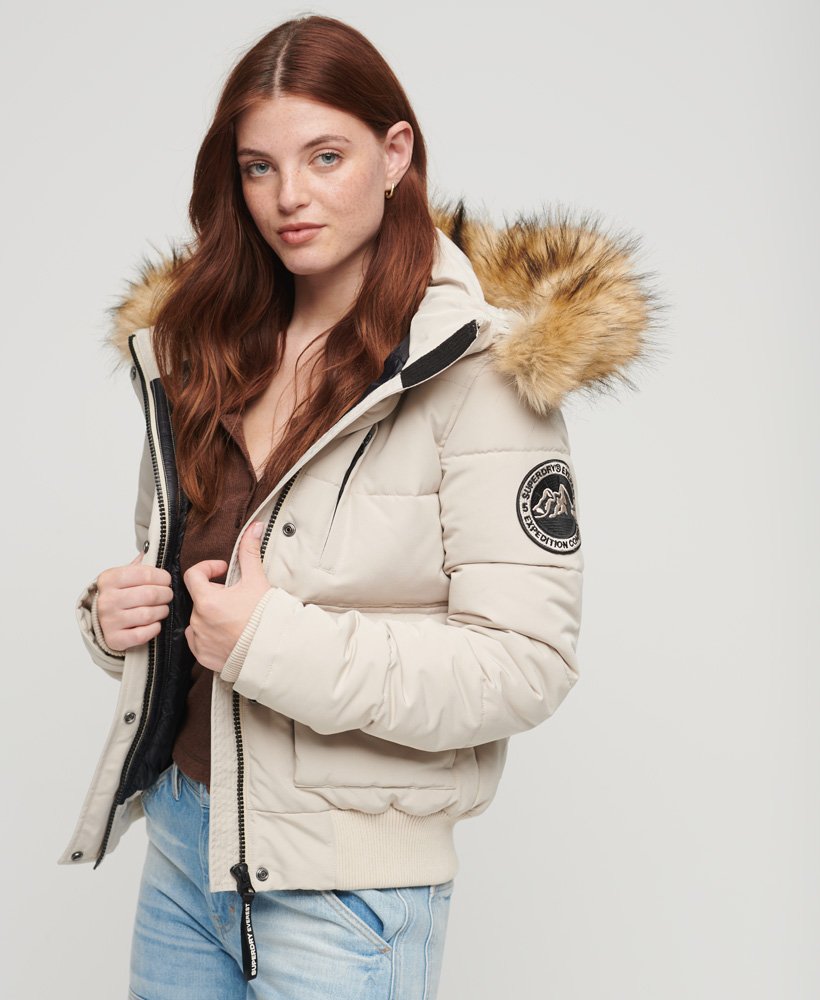 Superdry Hooded Everest Puffer Bomber Jacket - Women's Womens Jackets