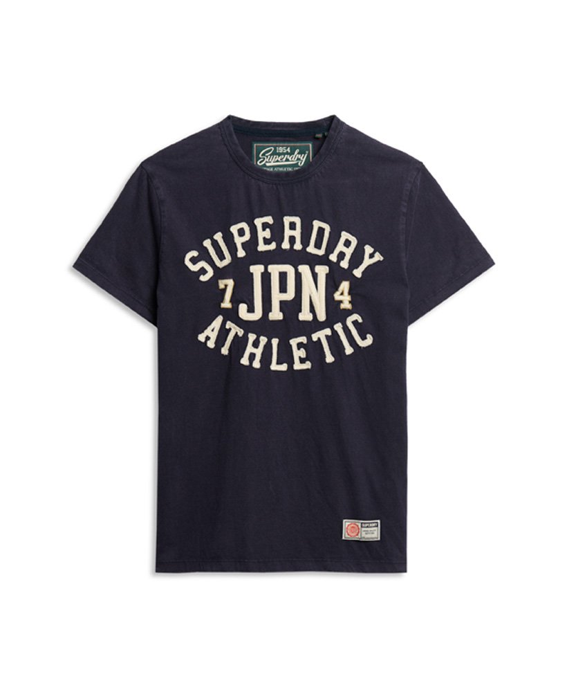 Mens - Vintage Athletic Short Sleeve T-Shirt in Eclipse Navy | Superdry UK